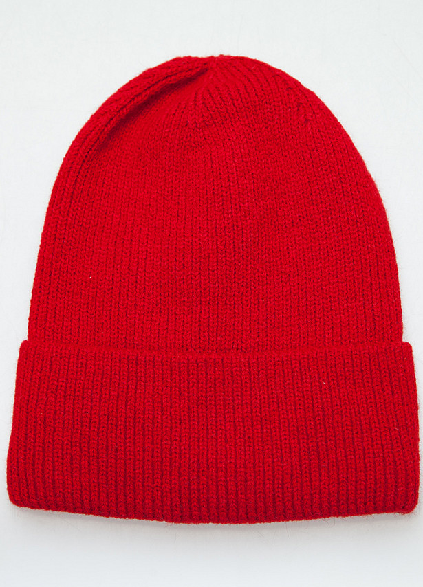Красная шапка бини с подкладкой Sevenext