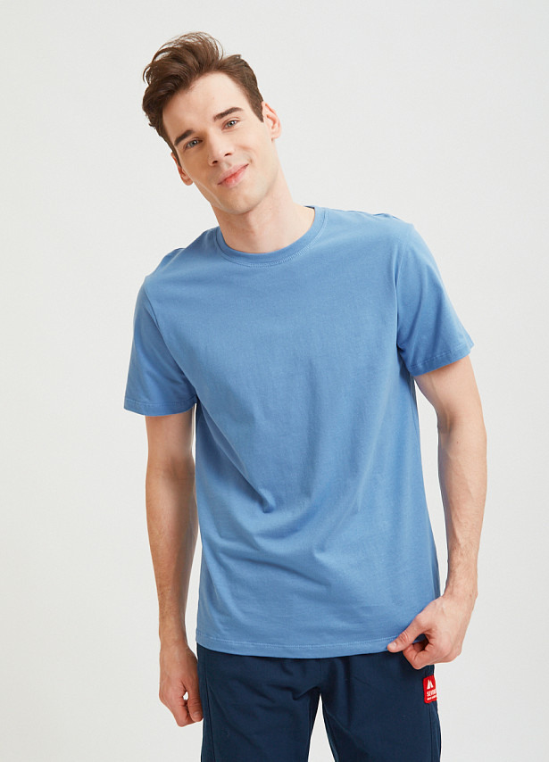 Синяя базовая футболка Sevenext
