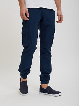 Тёмно-синие брюки-карго Sevenext