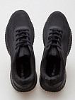 Чёрные кроссовки из фактурного текстиля Overcome