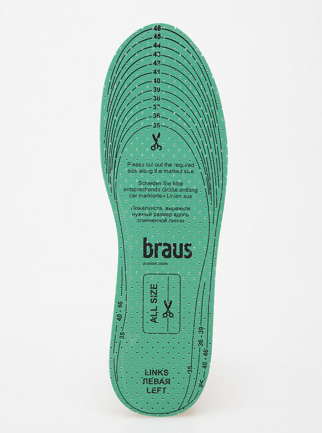 Стелька для обуви летняя BRAUS