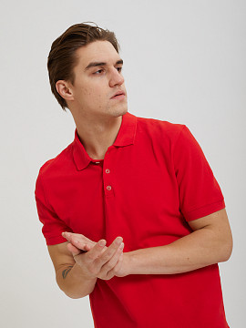 Ярко-красная базовая рубашка-поло Sevenext