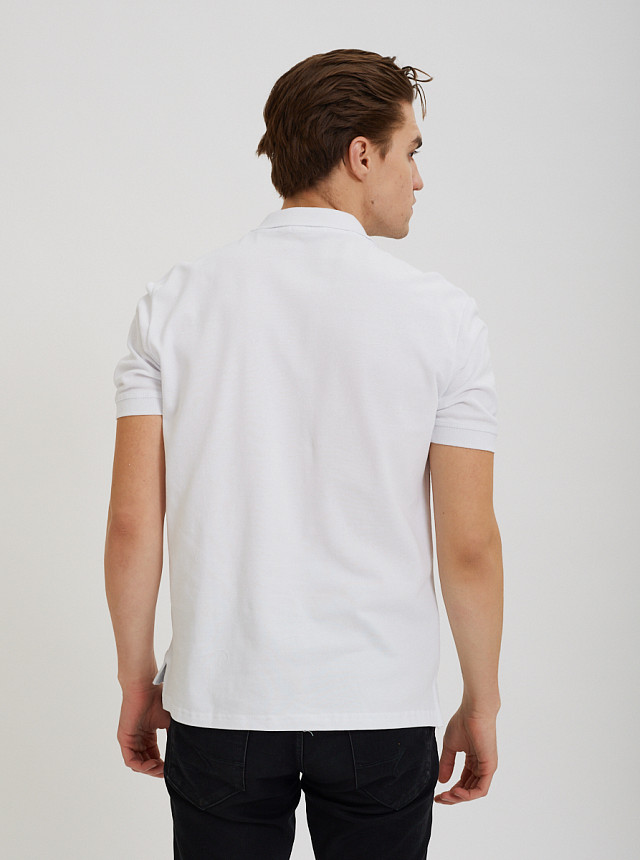 Белая базовая рубашка-поло Sevenext