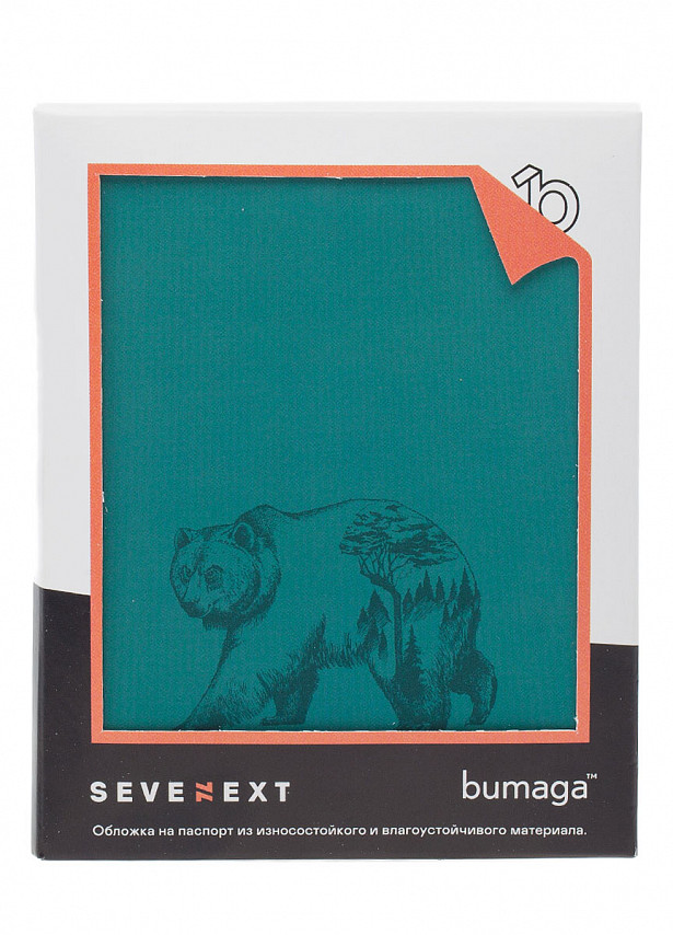 Обложка для документов Sevenext, Медведь