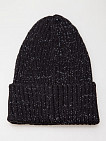 Чёрная вязаная шапка-бини Marhatter