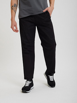 Чёрные укороченные брюки Sevenext