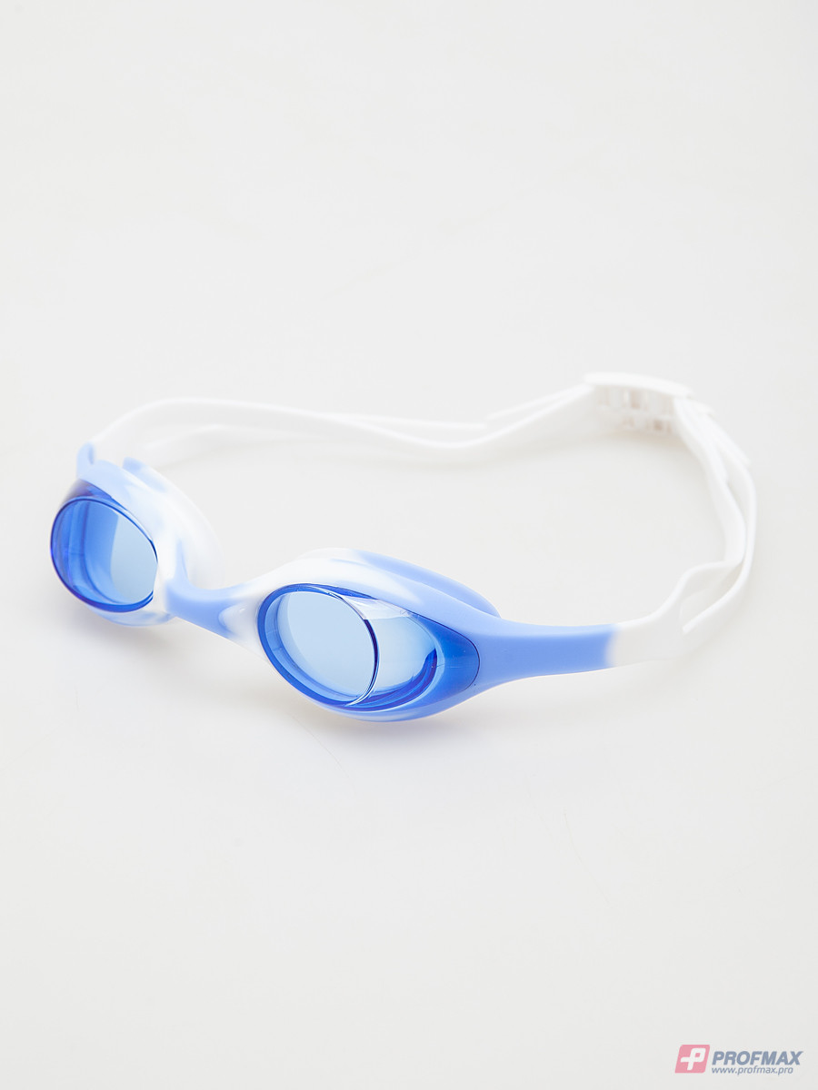 Очки для плавания Overcome, OP-18, голубой/белый, 1104127  - купить со скидкой