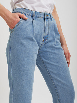 Голубые зауженные джинсы Sevenext