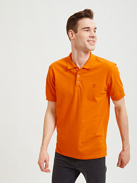 Оранжевая рубашка-поло Sevenext