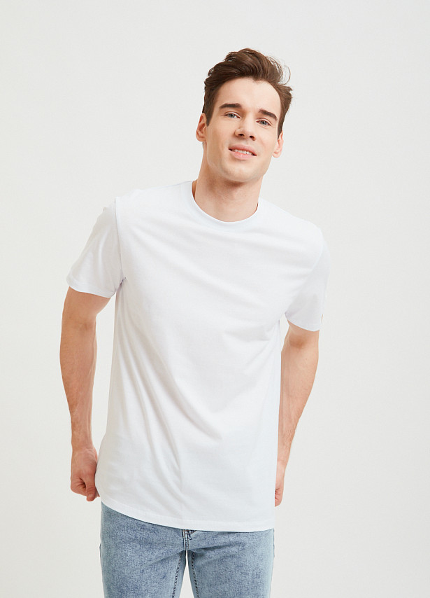 Белая базовая футболка Sevenext