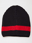 Чёрно-красная вязаная шапка Marhatter