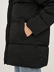 Чёрная утепленная стёганая куртка Sevenext