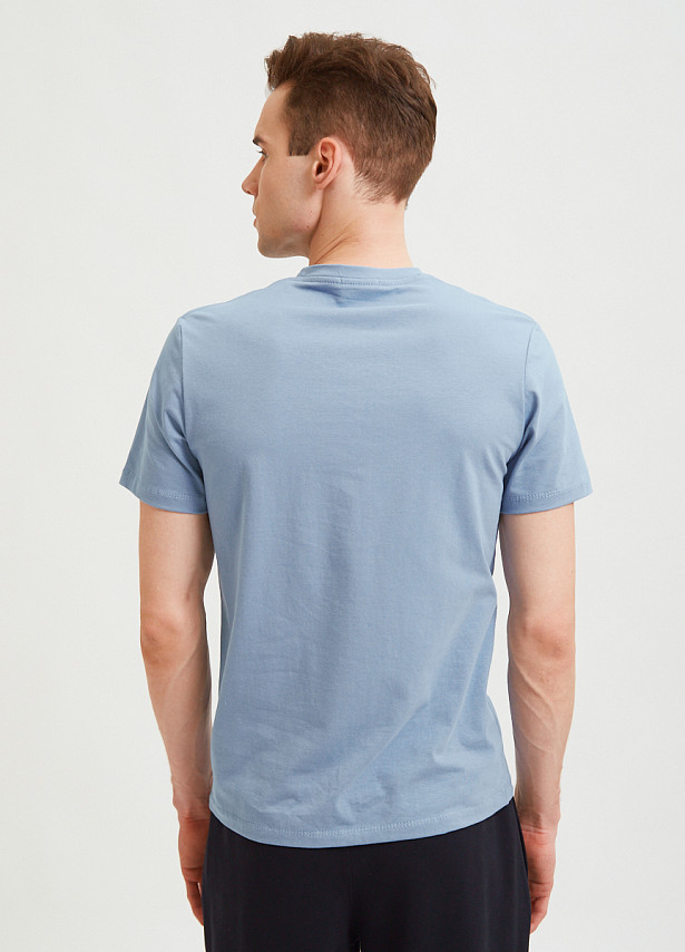 Светло-синяя базовая футболка Sevenext