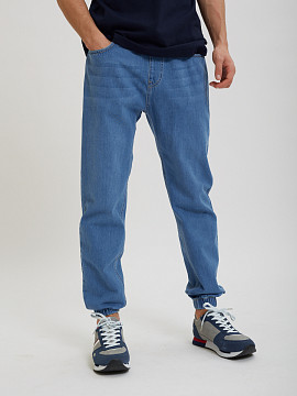 Голубые джинсы-джоггеры Sevenext