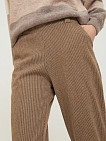 Коричневые прямые брюки по щиколотку Sevenext